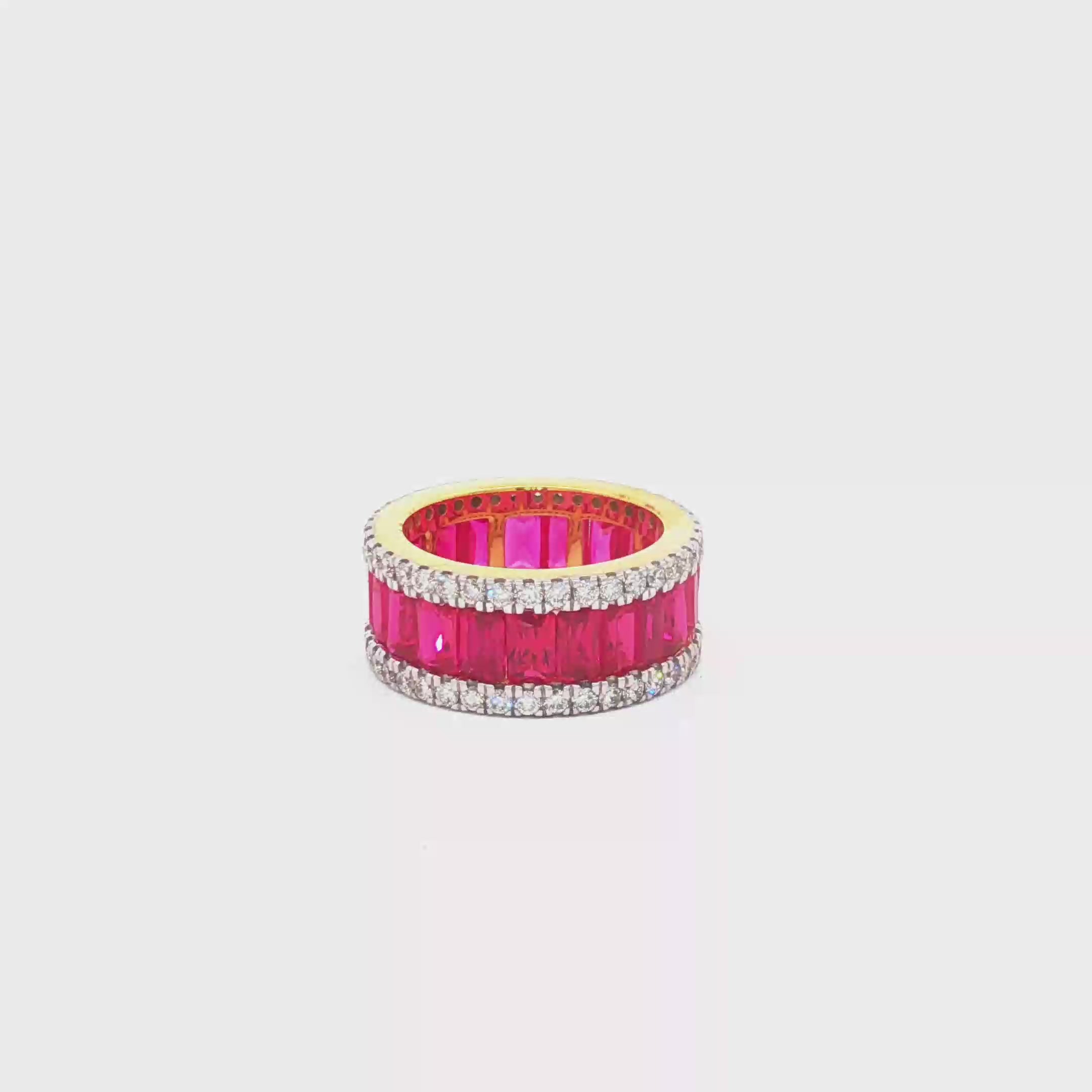 Ruby x Round Eternity Ring