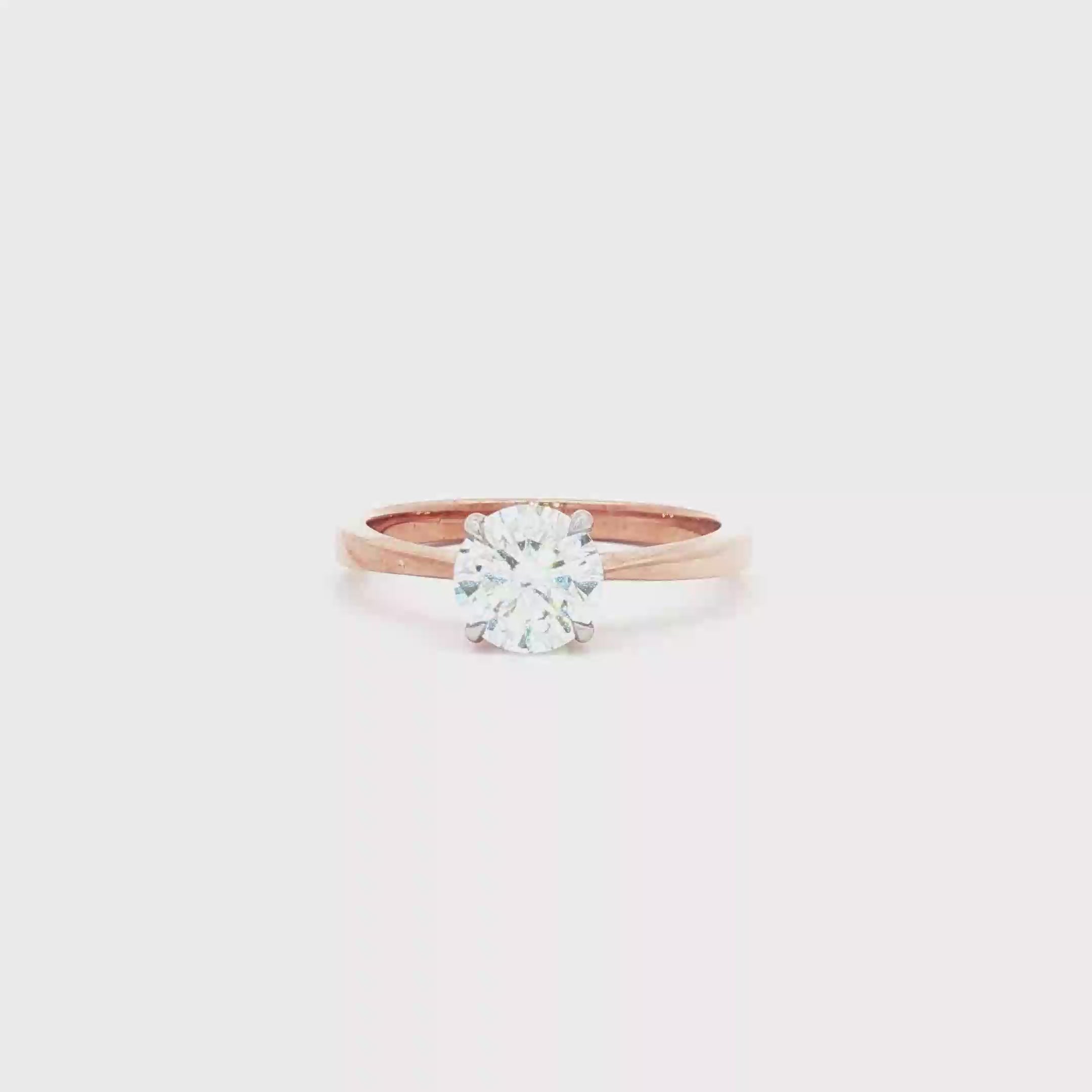 1ct Round Simple Ring