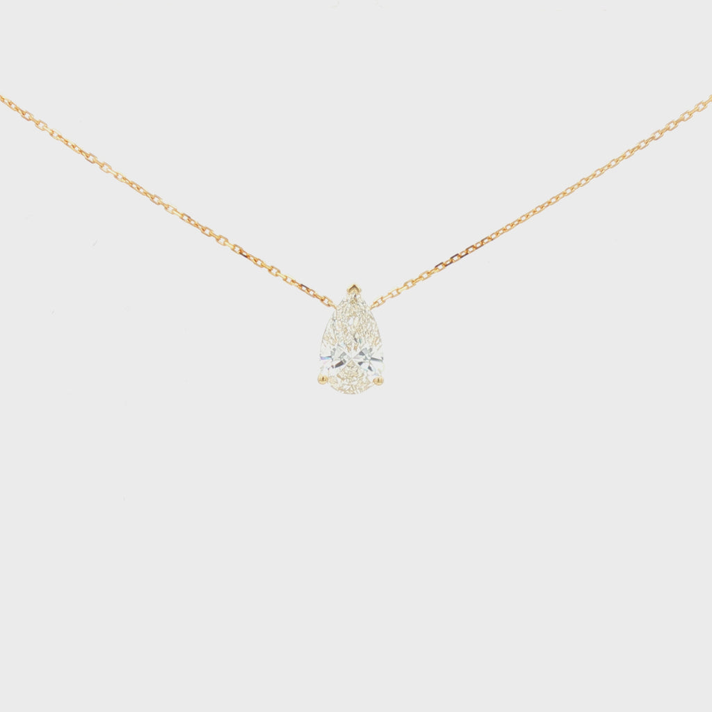 2ct Pear Pendant