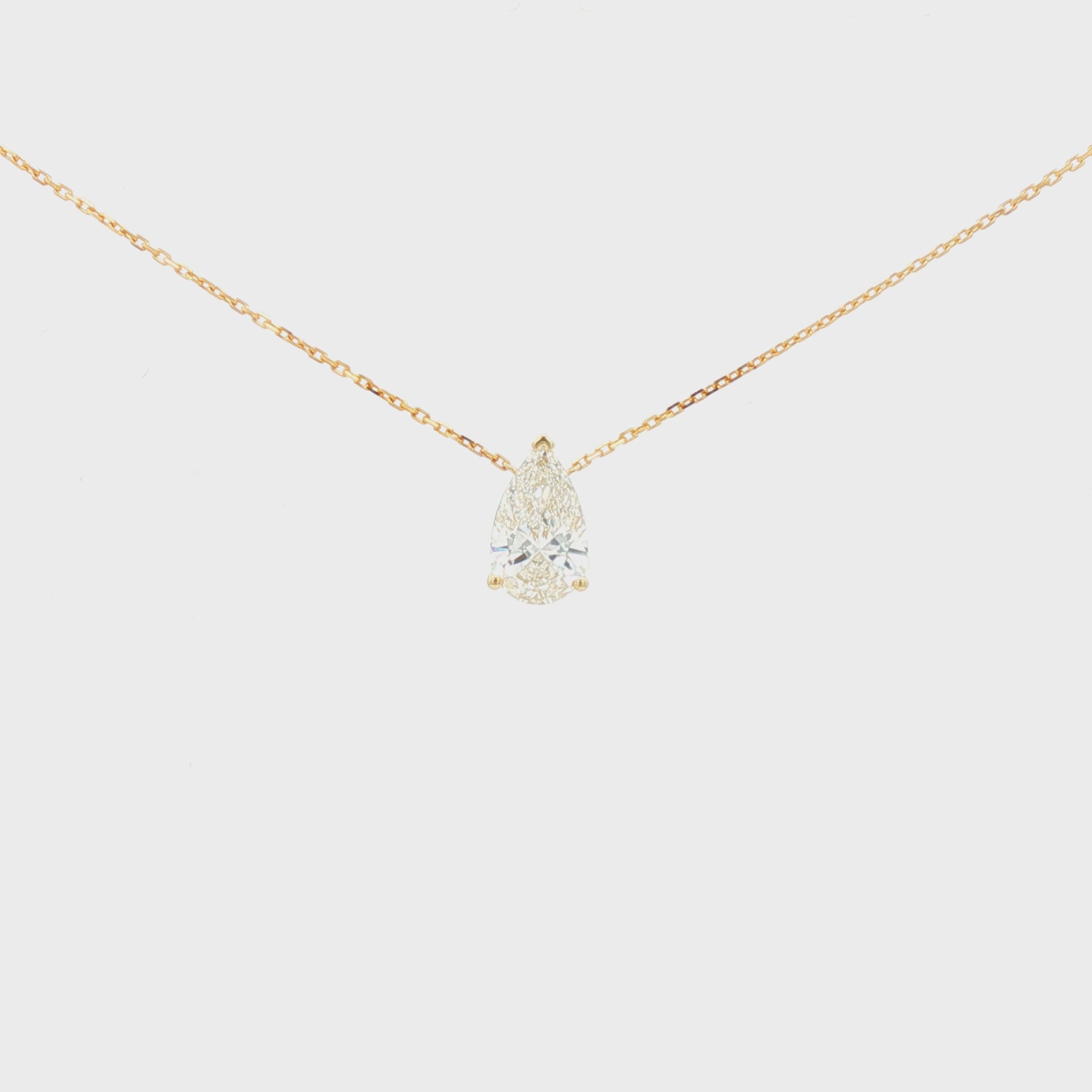 2ct Pear Pendant