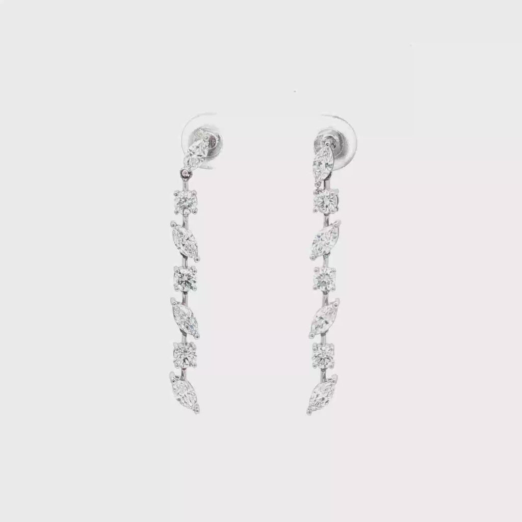 Multi-Shape Dangling Earrings