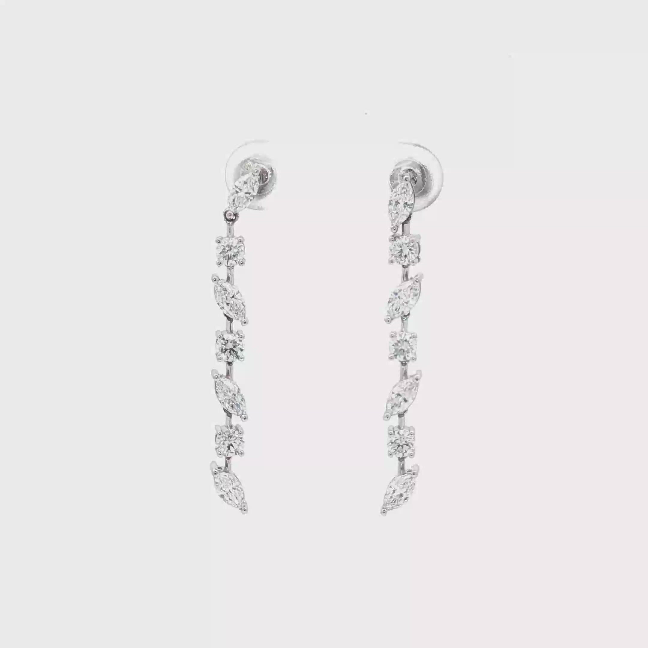 Multi-Shape Dangling Earrings