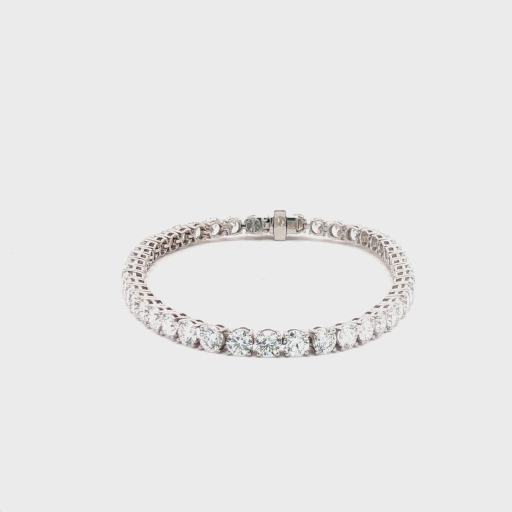 20pts Round Brilliant Cut Lab Diamond Tennis Bracelet
