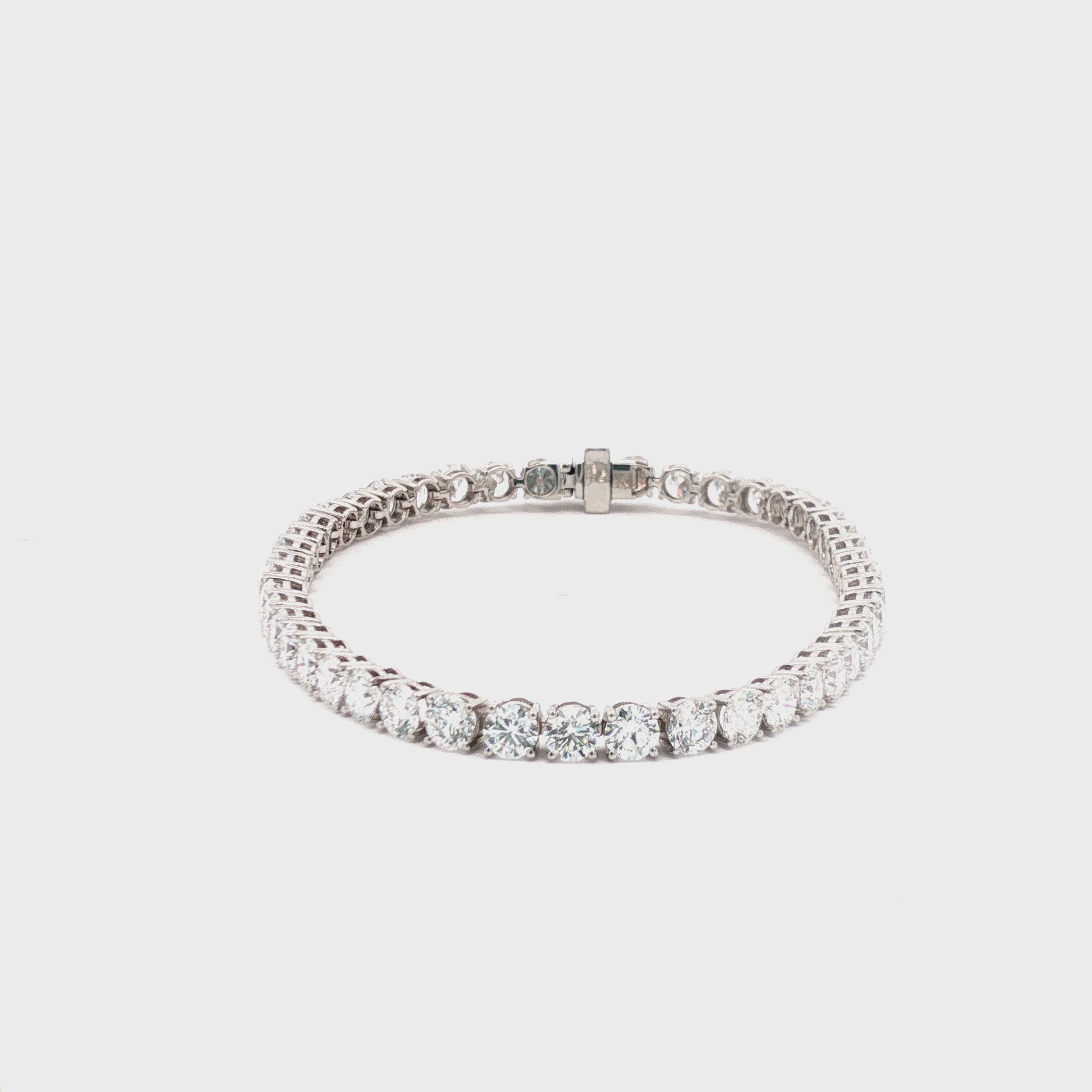 20pts Round Brilliant Cut Lab Diamond Tennis Bracelet
