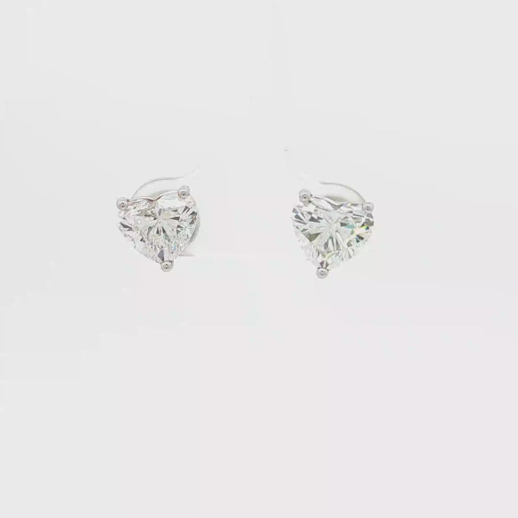 1.5ct Heart Studs