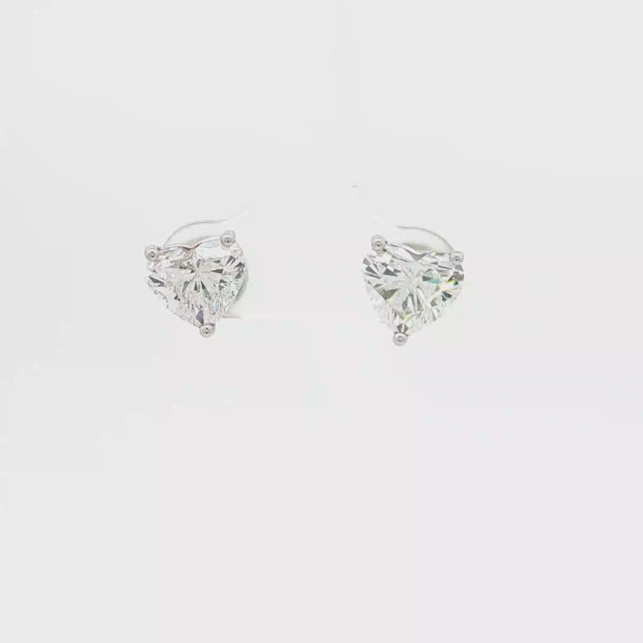 1.5ct Heart Studs