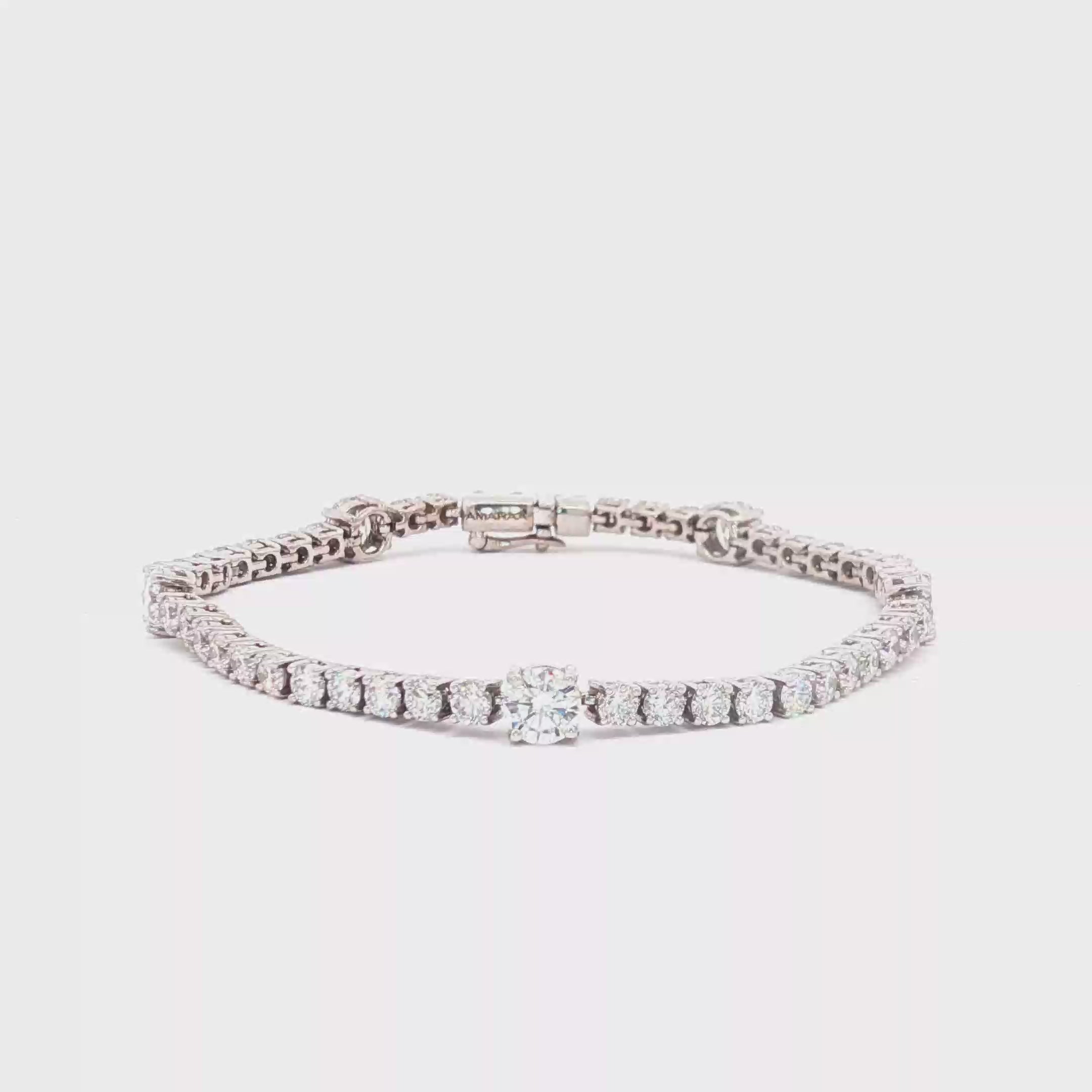 Round Tennis Bracelet with Big Rounds