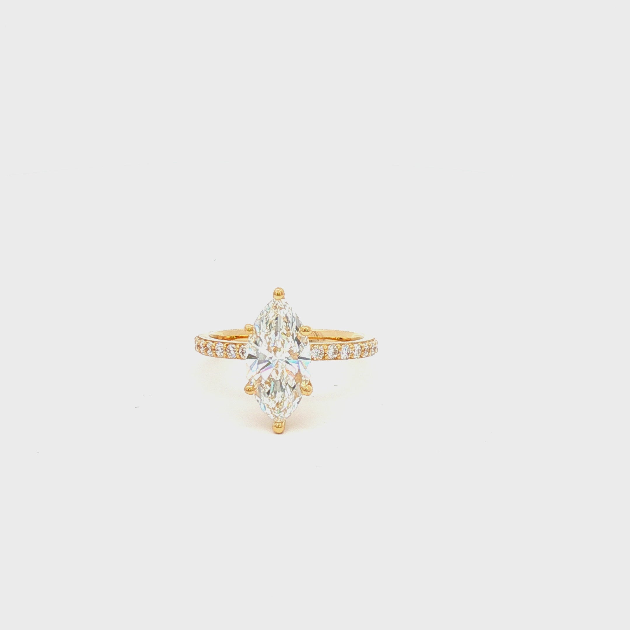 2ct Marquise Engagement Ring (Yellow Gold)
