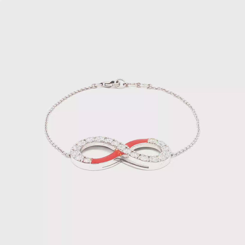 Eternity Bracelet (Orange Enamel)