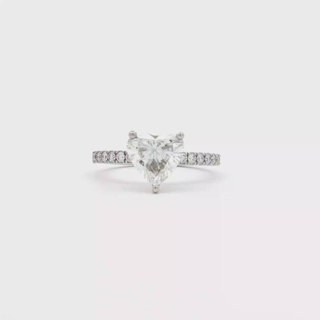 1.5ct Heart Engagement Ring