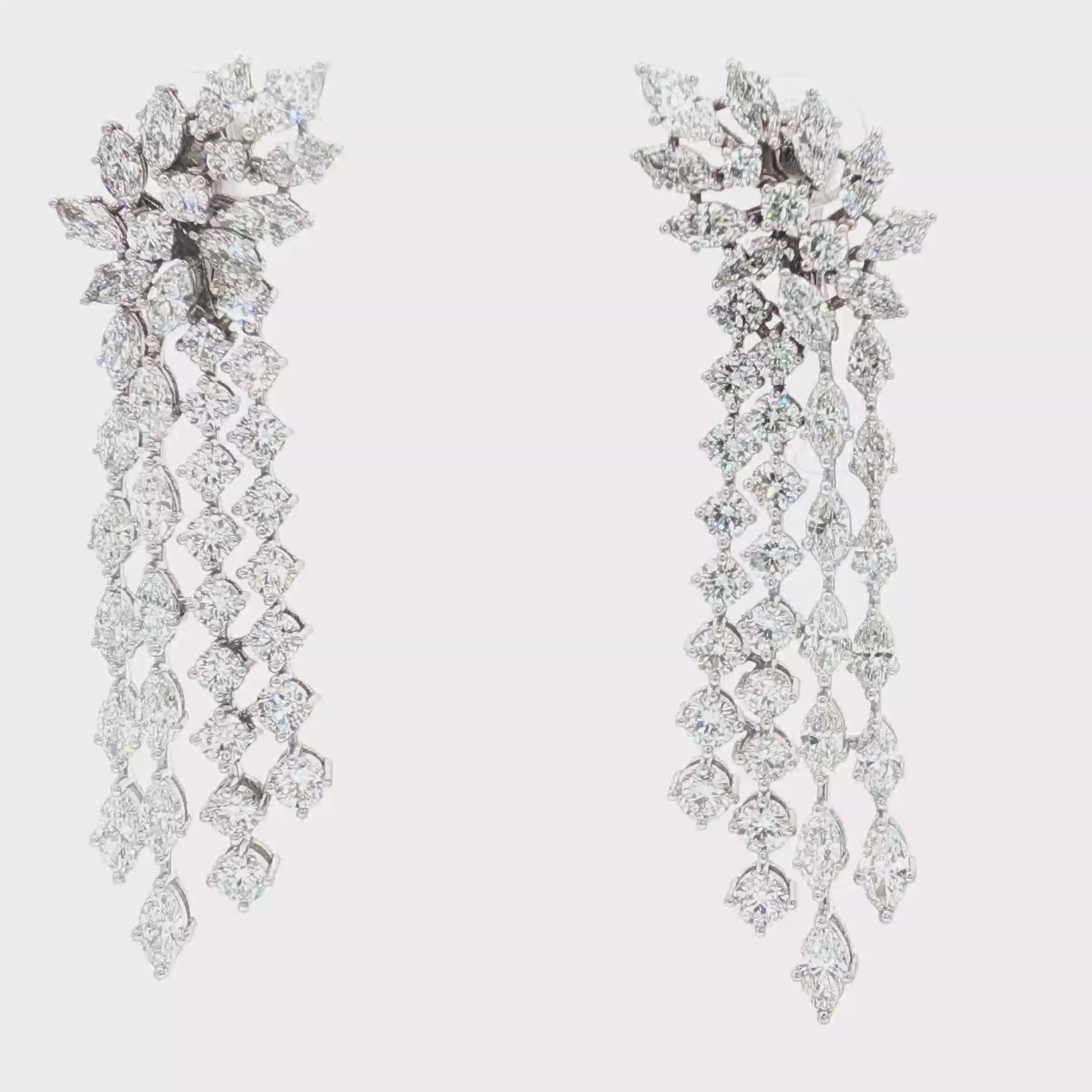 Cross Pear Earrings