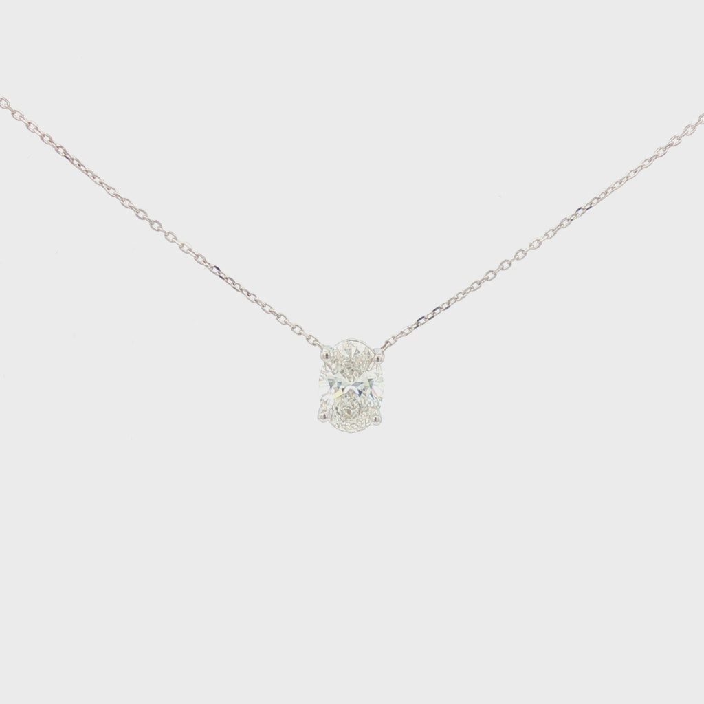 2ct Oval Pendant