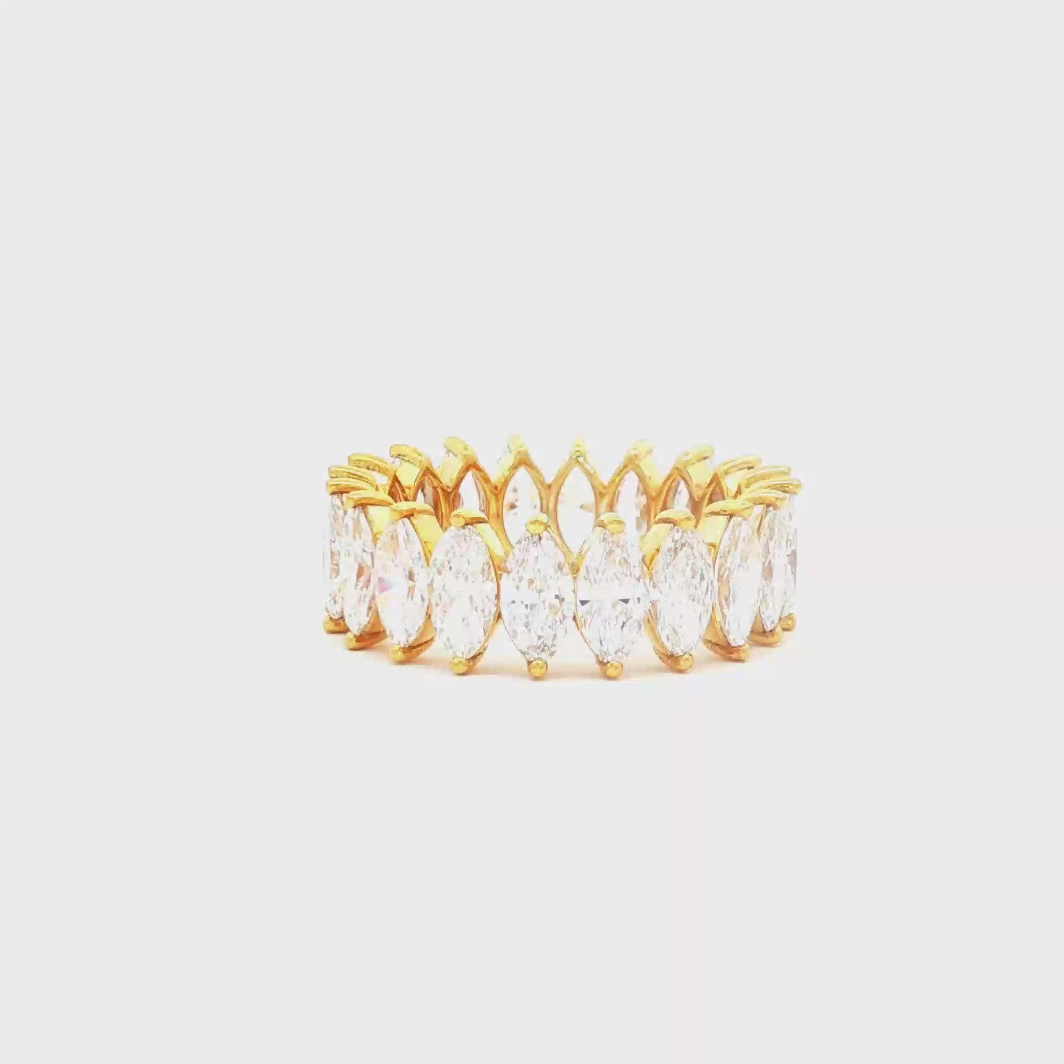 20pt Marquise Wedding Band