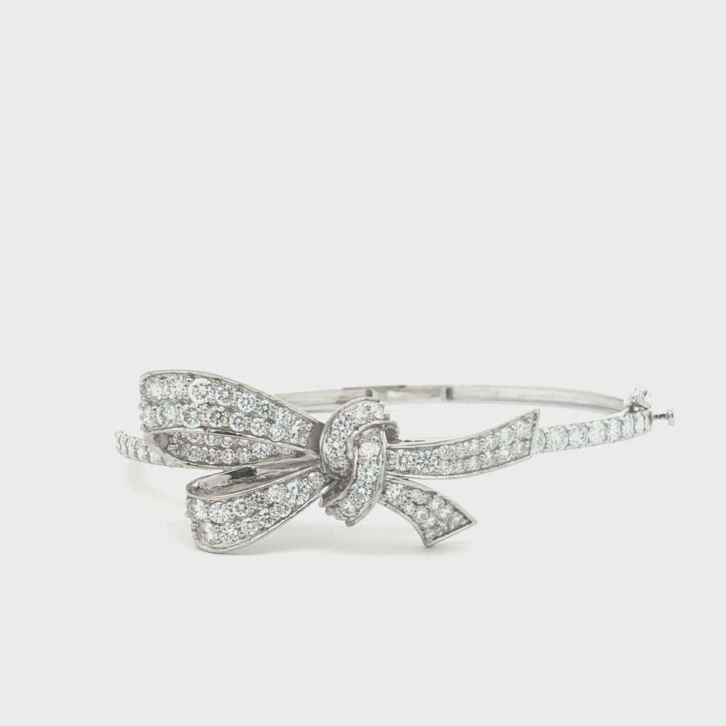 Pavé Bow Bangle