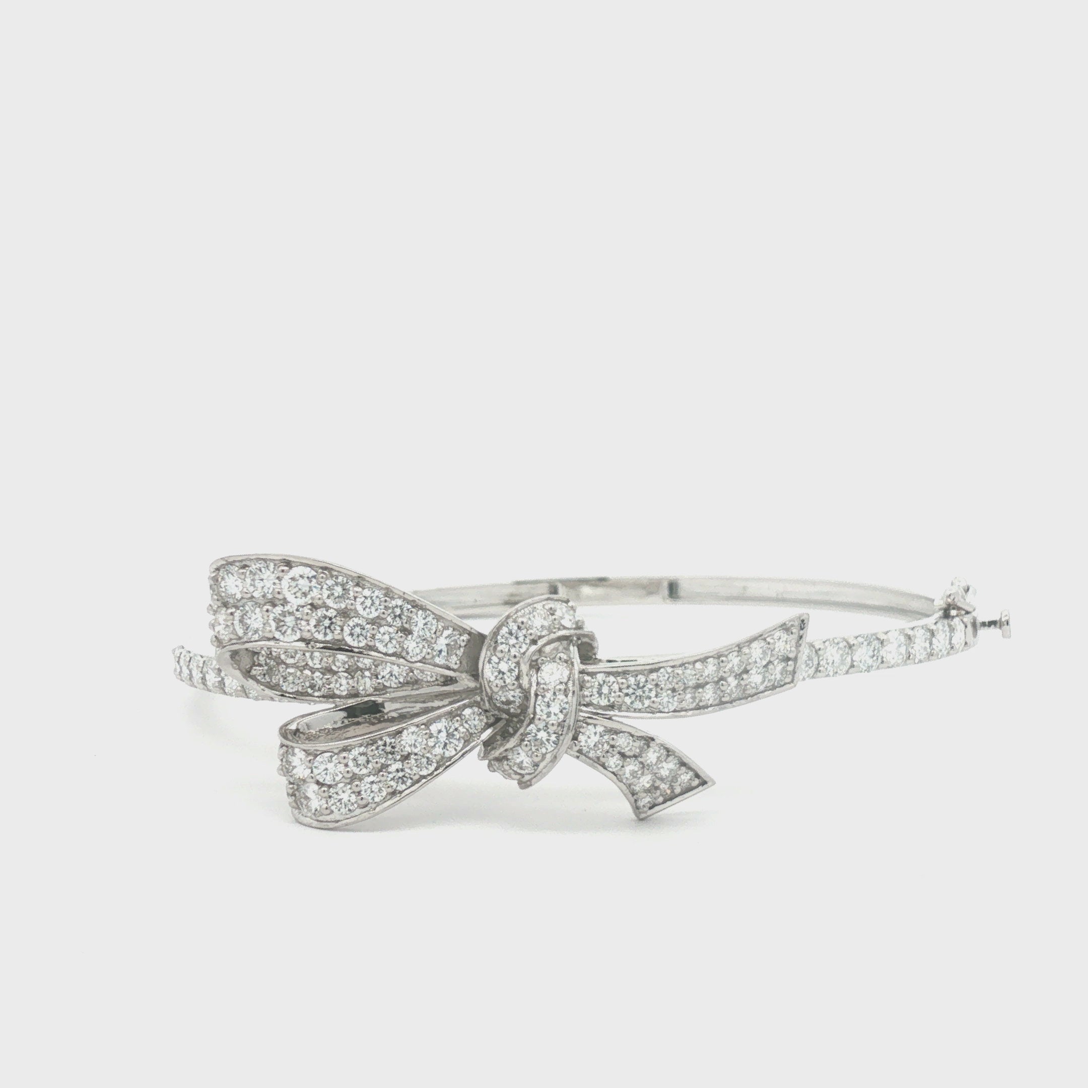 Pavé Bow Bangle