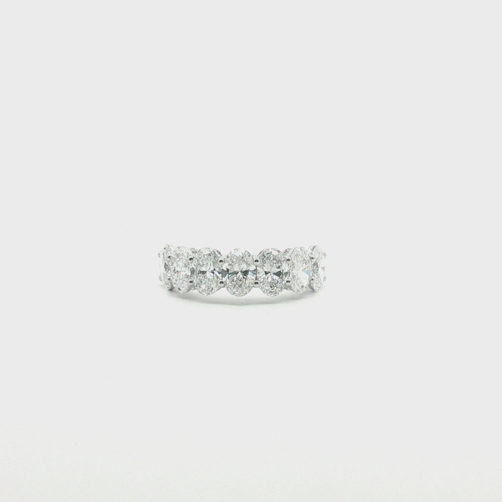 50pts Oval Half Band Ring