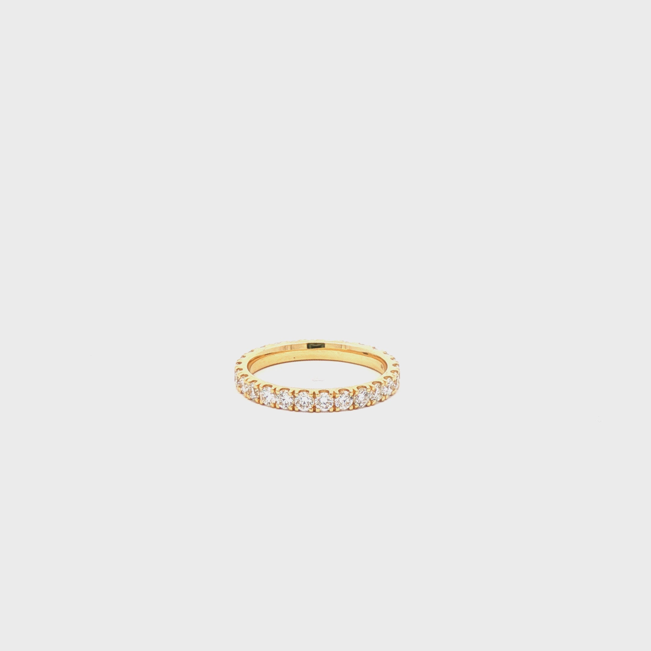 Round Eternity Band (Yellow Gold)
