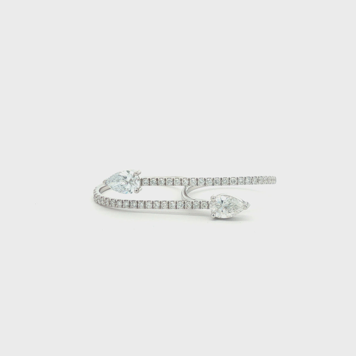 Pear-Shaped Diamonds Anchor Ring