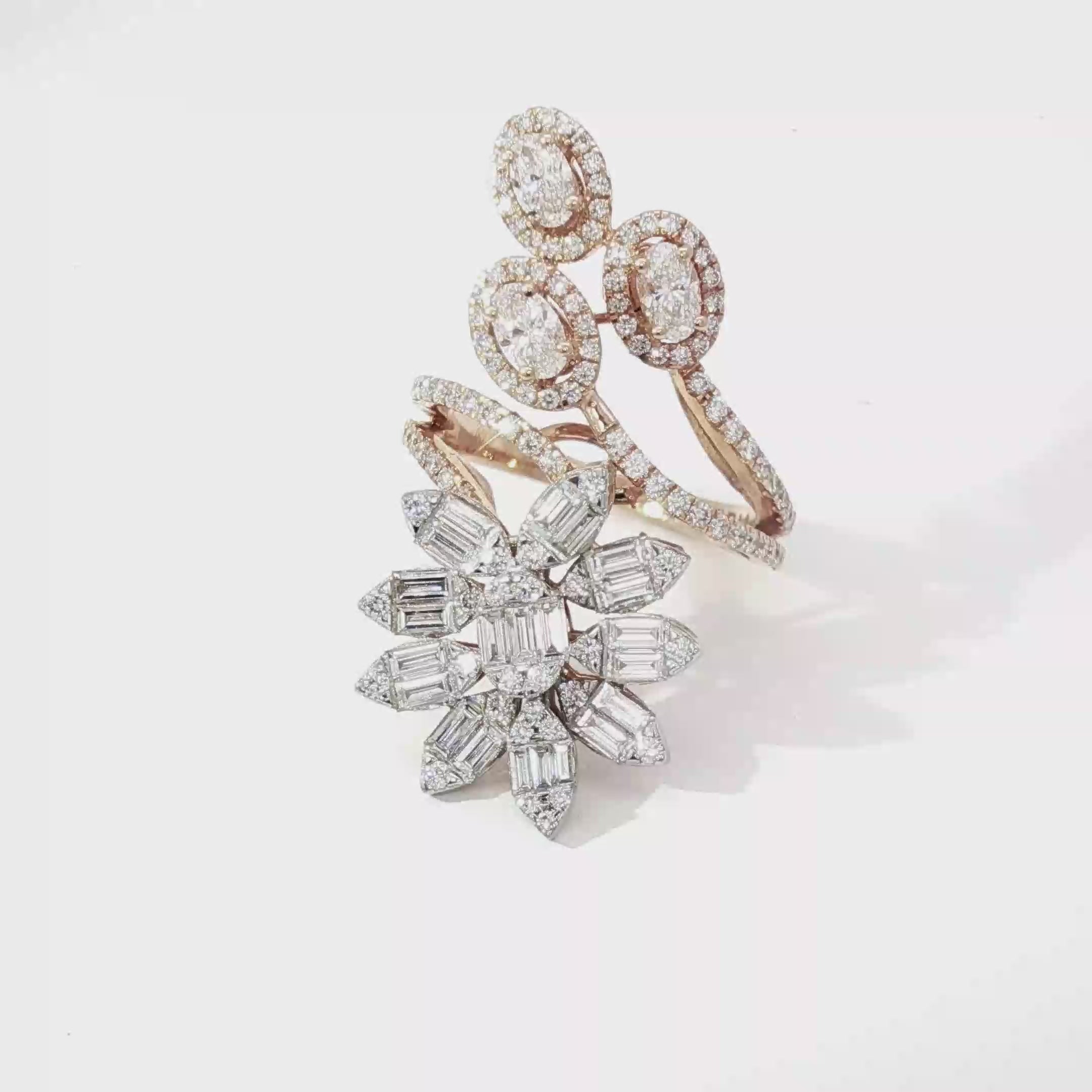 Baguette Bloom Ring