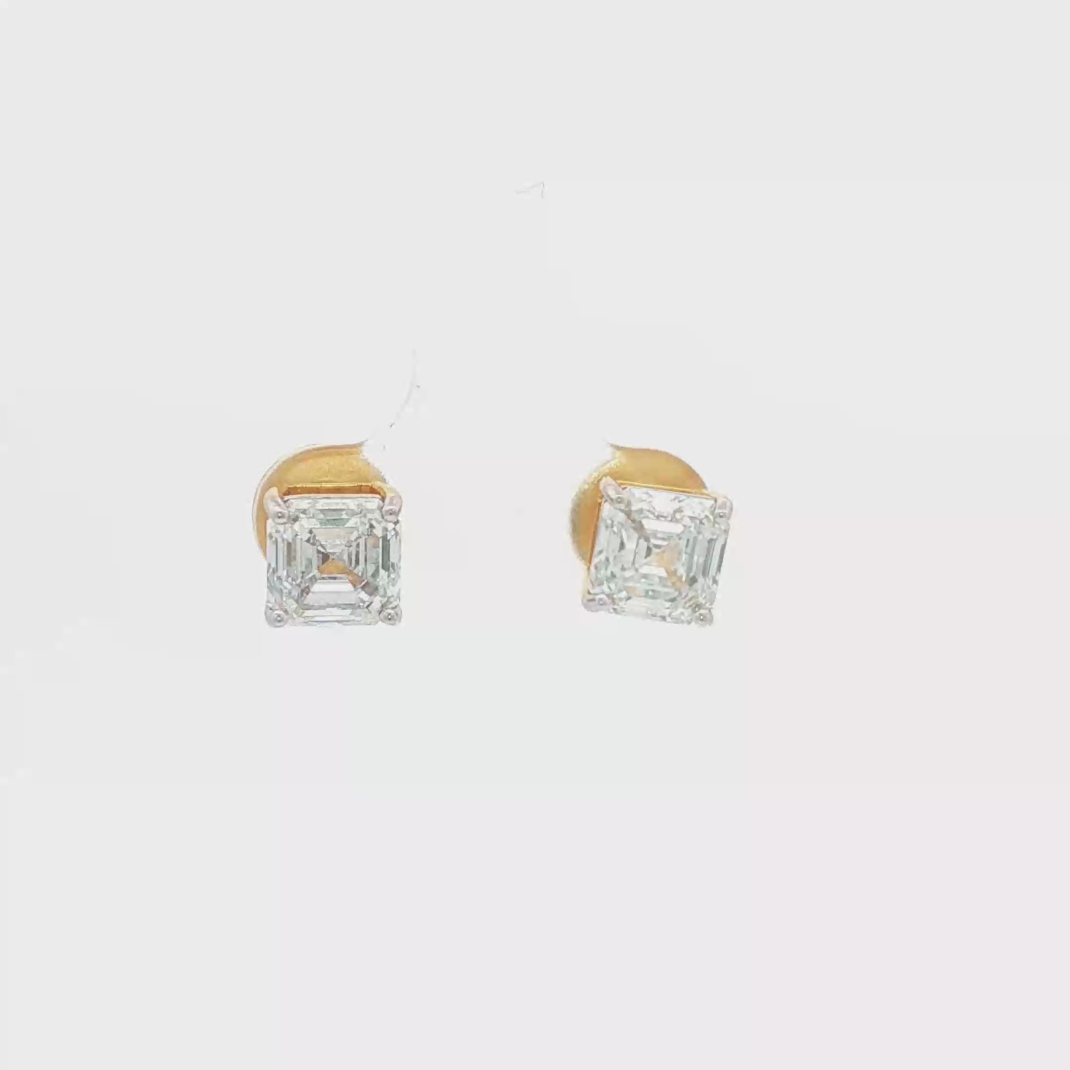 2ct Ascher Studs