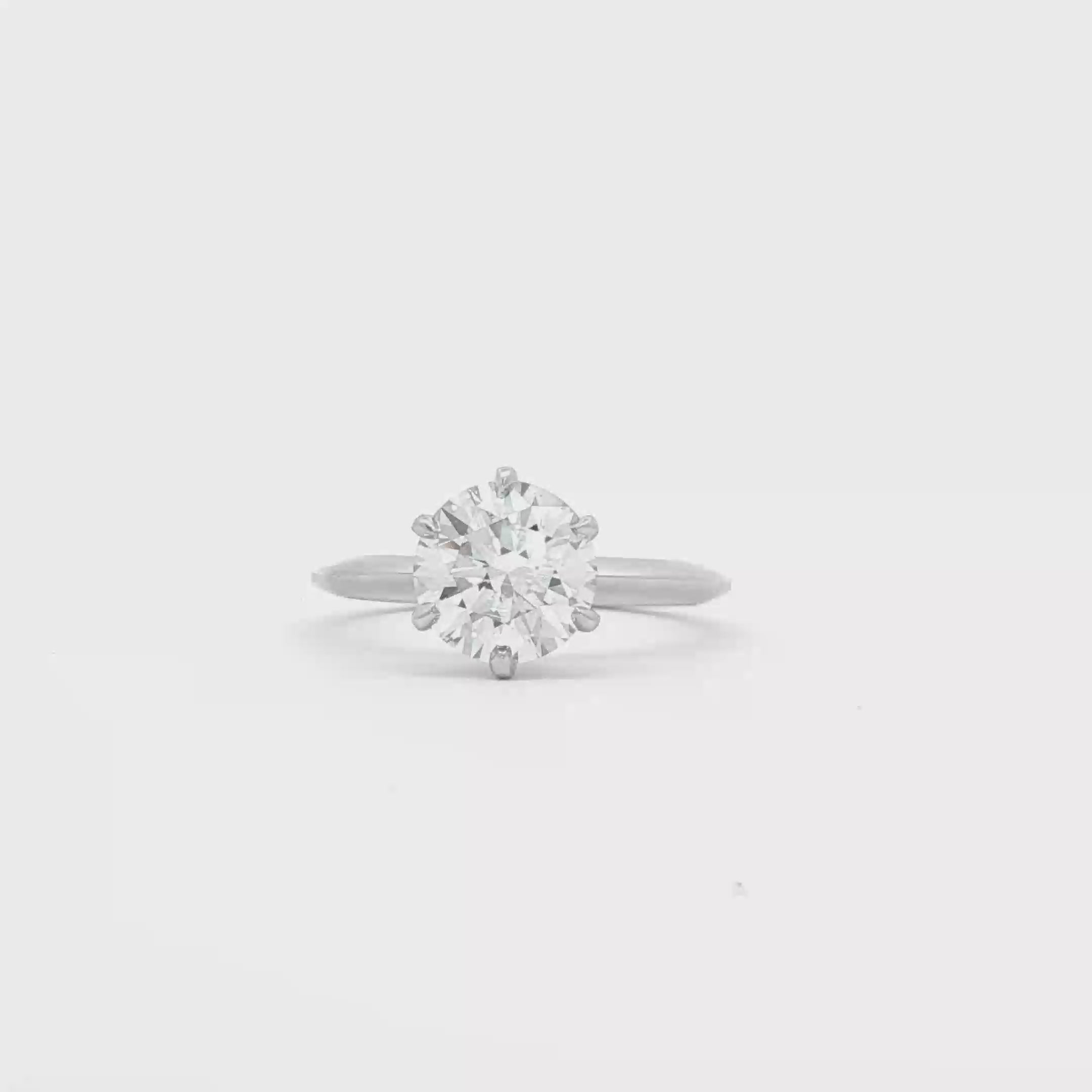 2ct Round  Engagement Ring