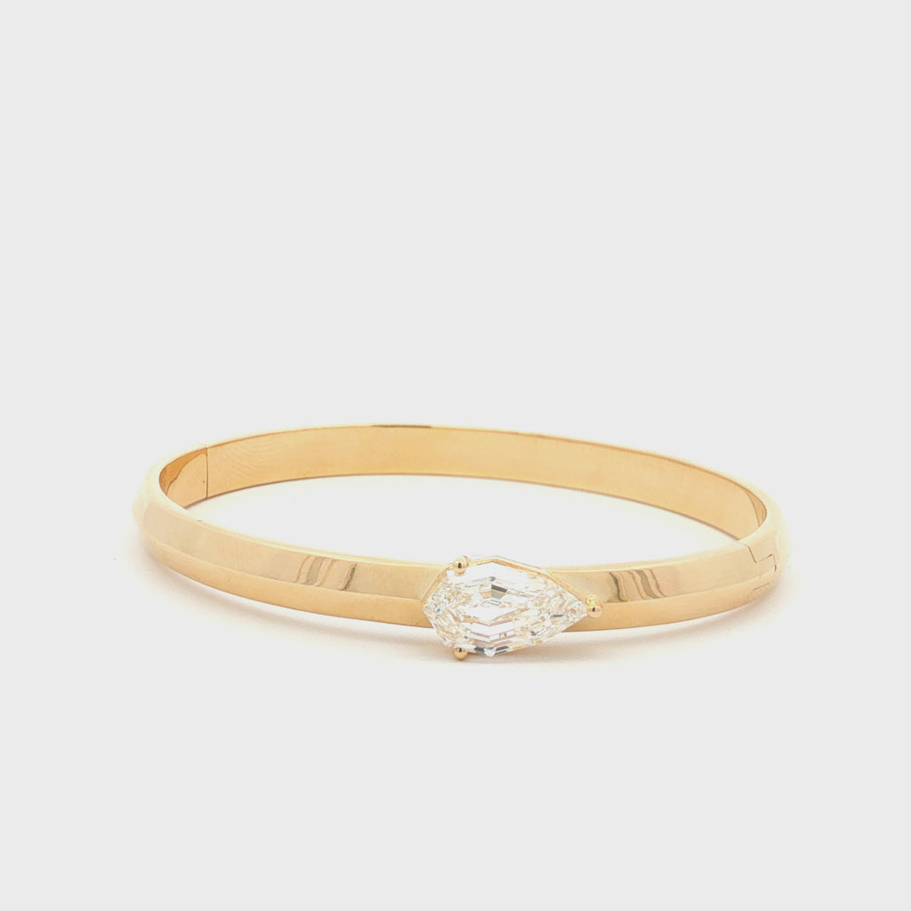 East-West Diamond Bangle