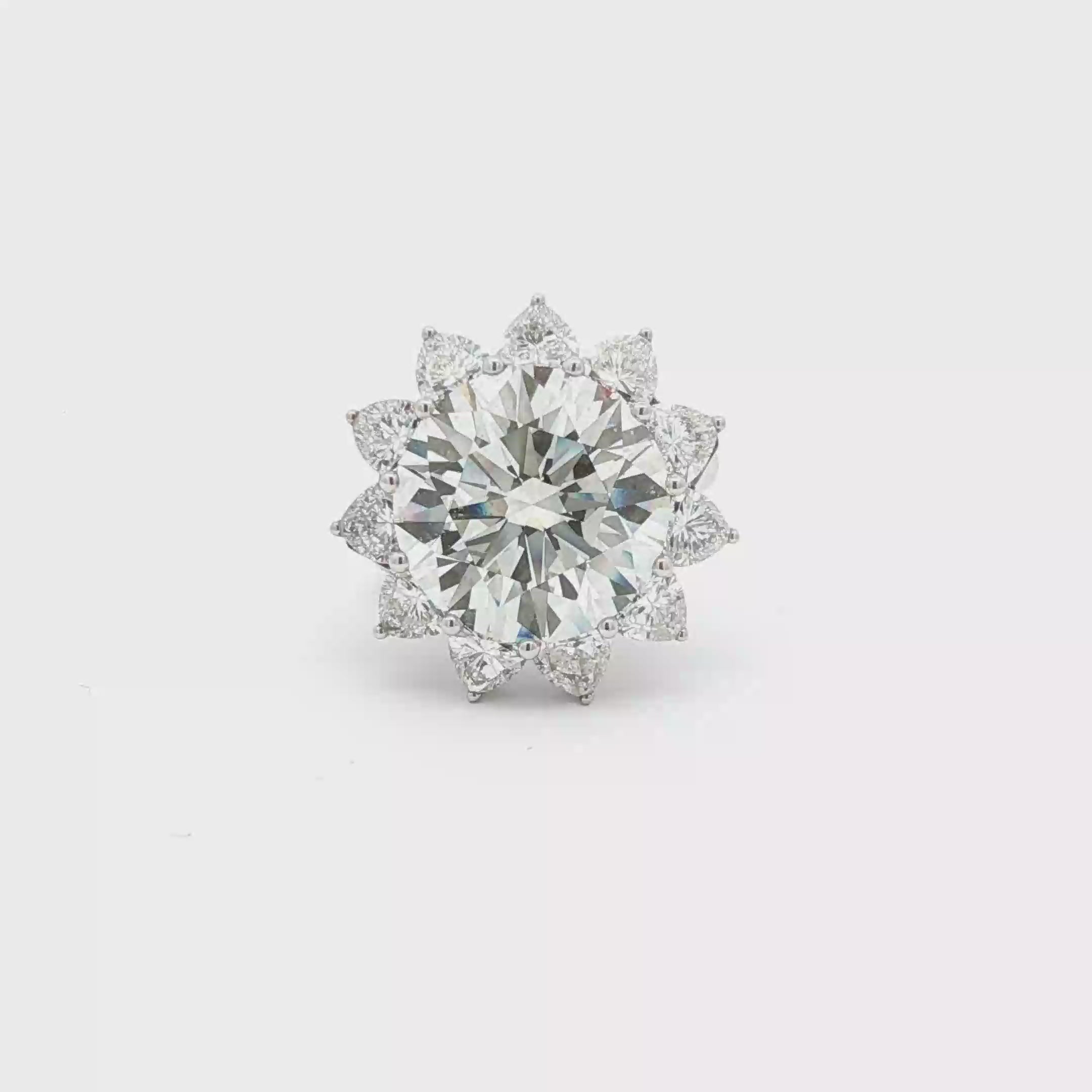 10ct Round Flower Ring
