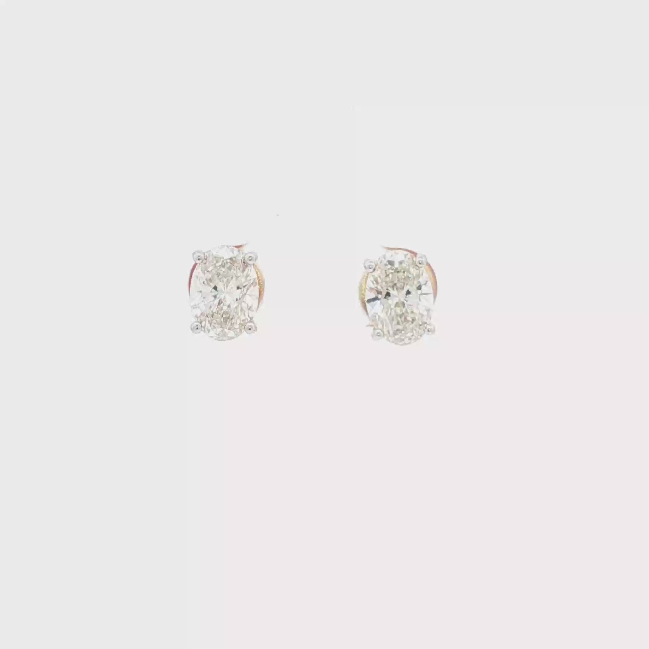 2ct Oval Studs