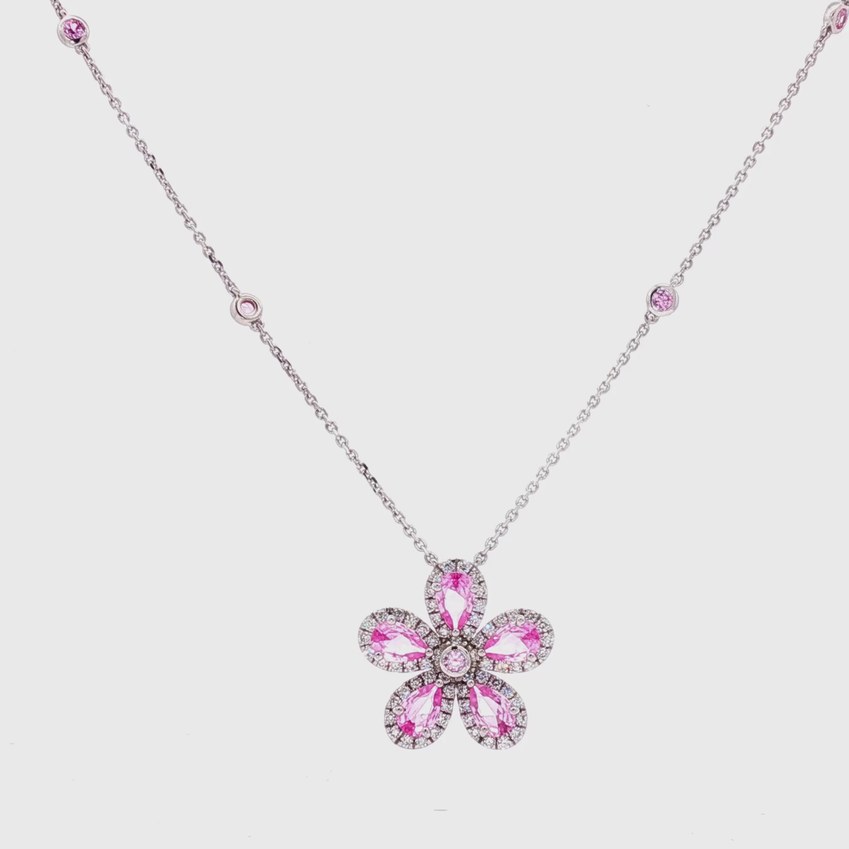 Flower Necklace (Pink)