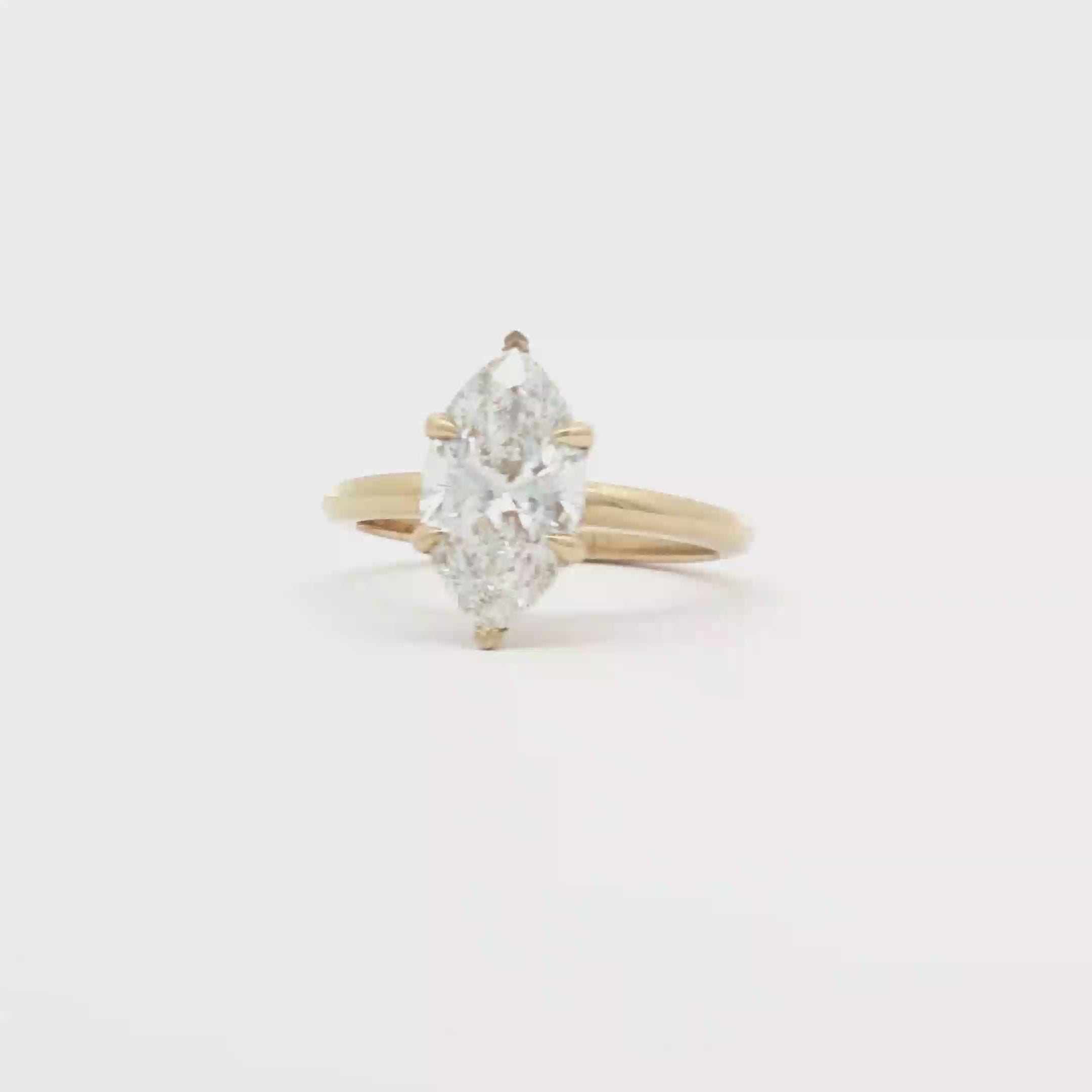 2ct Marquise Simple Ring