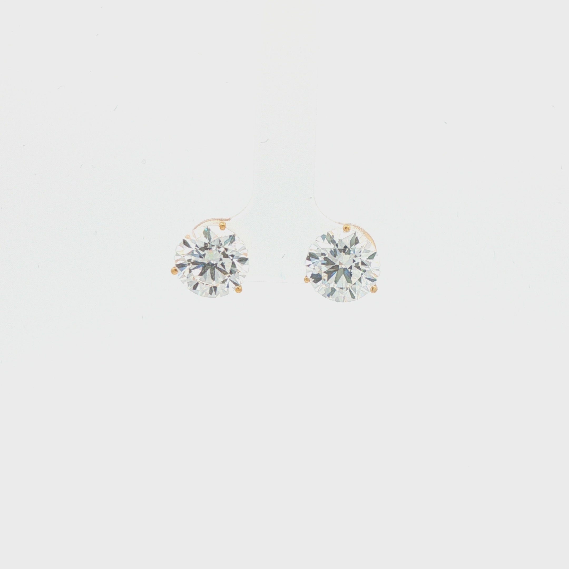 3ct Round Studs