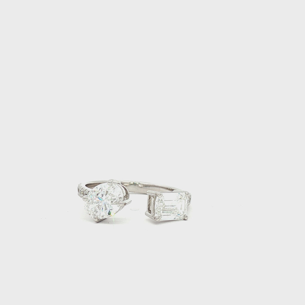 Toi et Moi (Oval x Emerald)