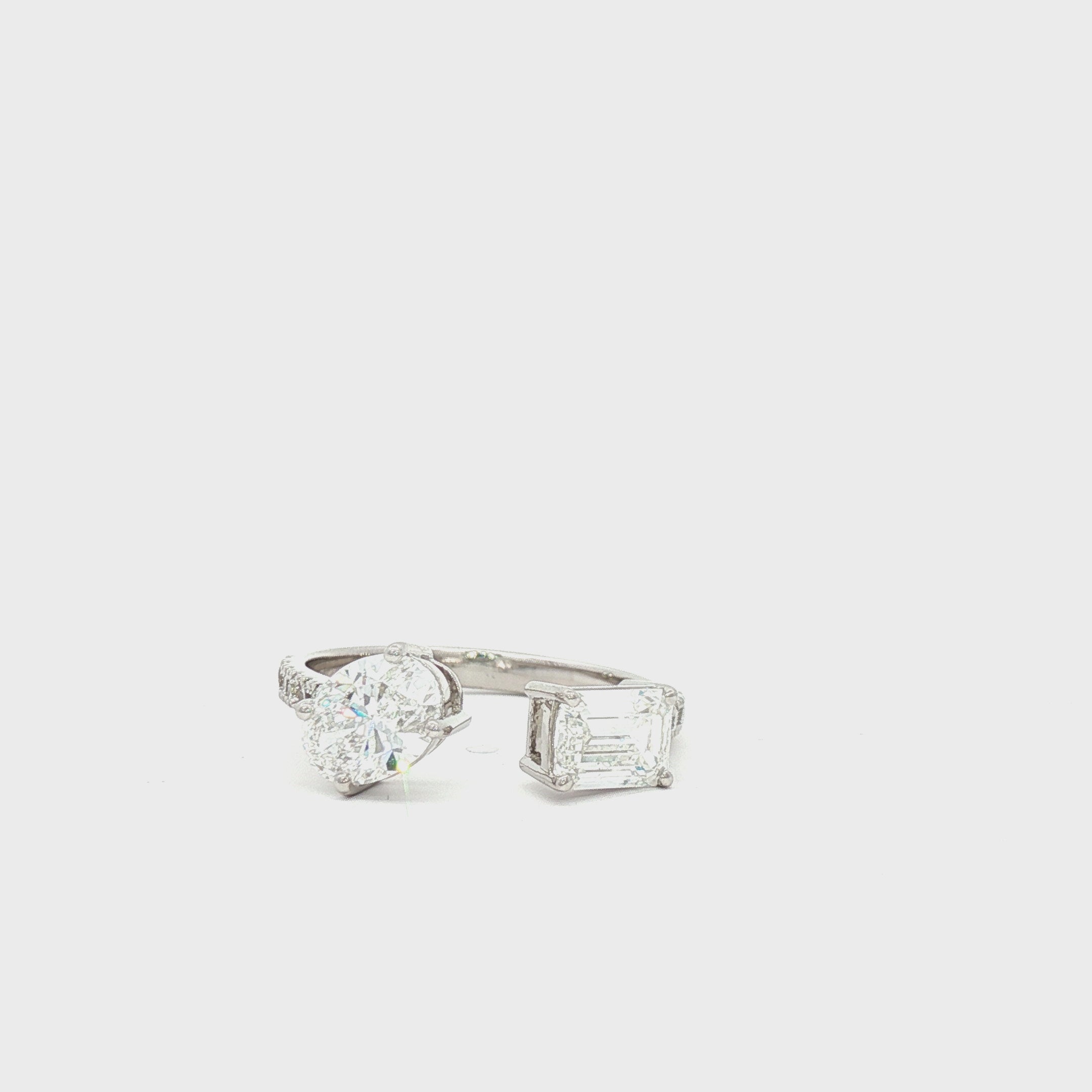 Toi et Moi (Oval x Emerald)