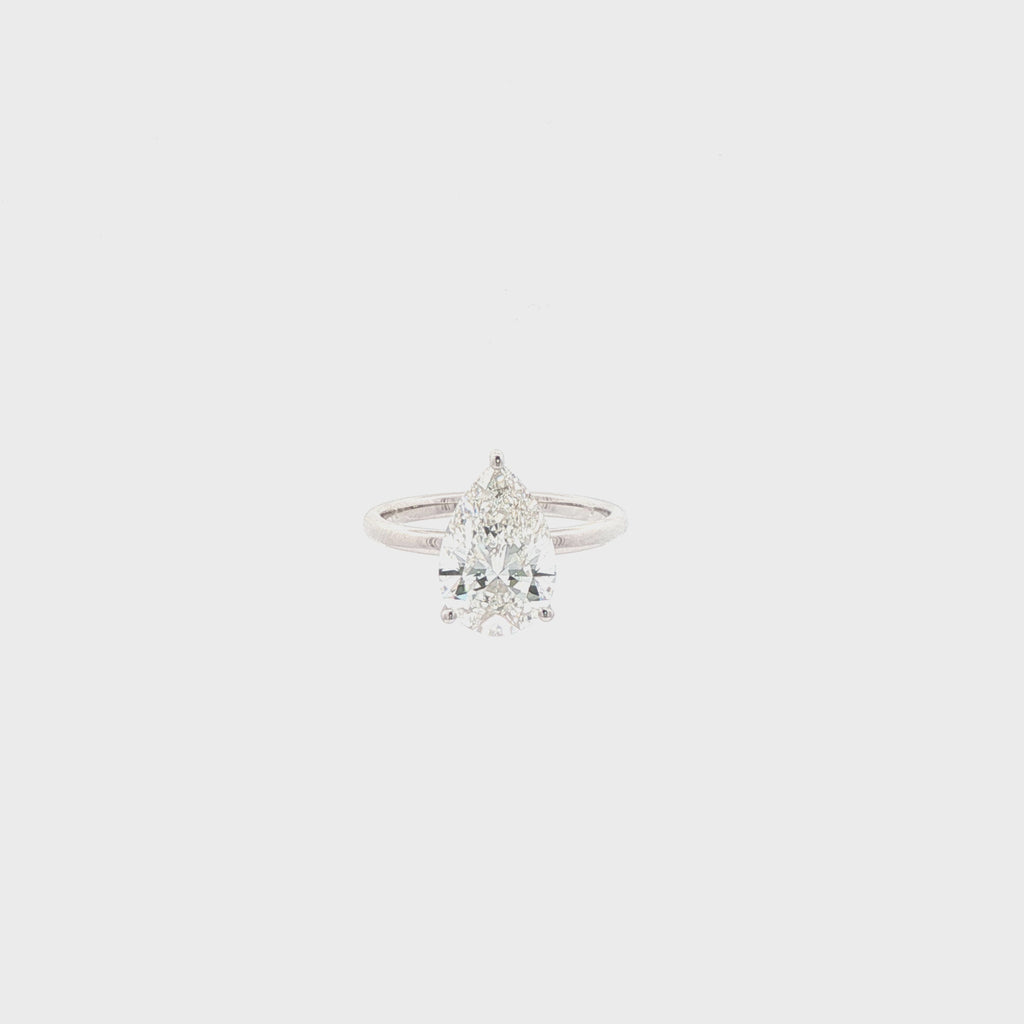 3ct Pear Ring