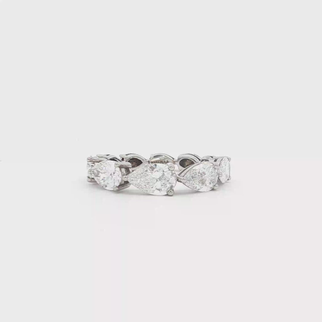 Pear Wedding Band (50pt Half Band)