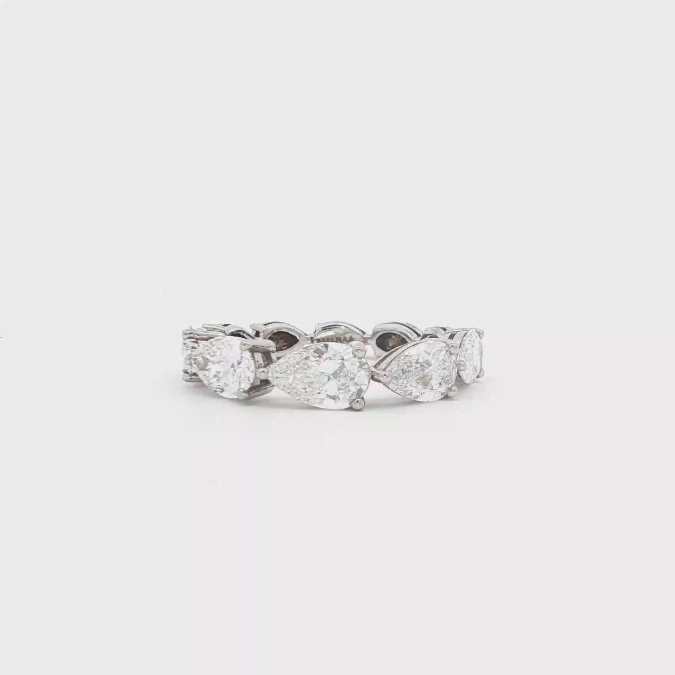 Pear Wedding Band (50pt Half Band)