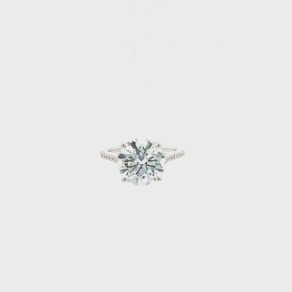 5ct Round Engagement Ring
