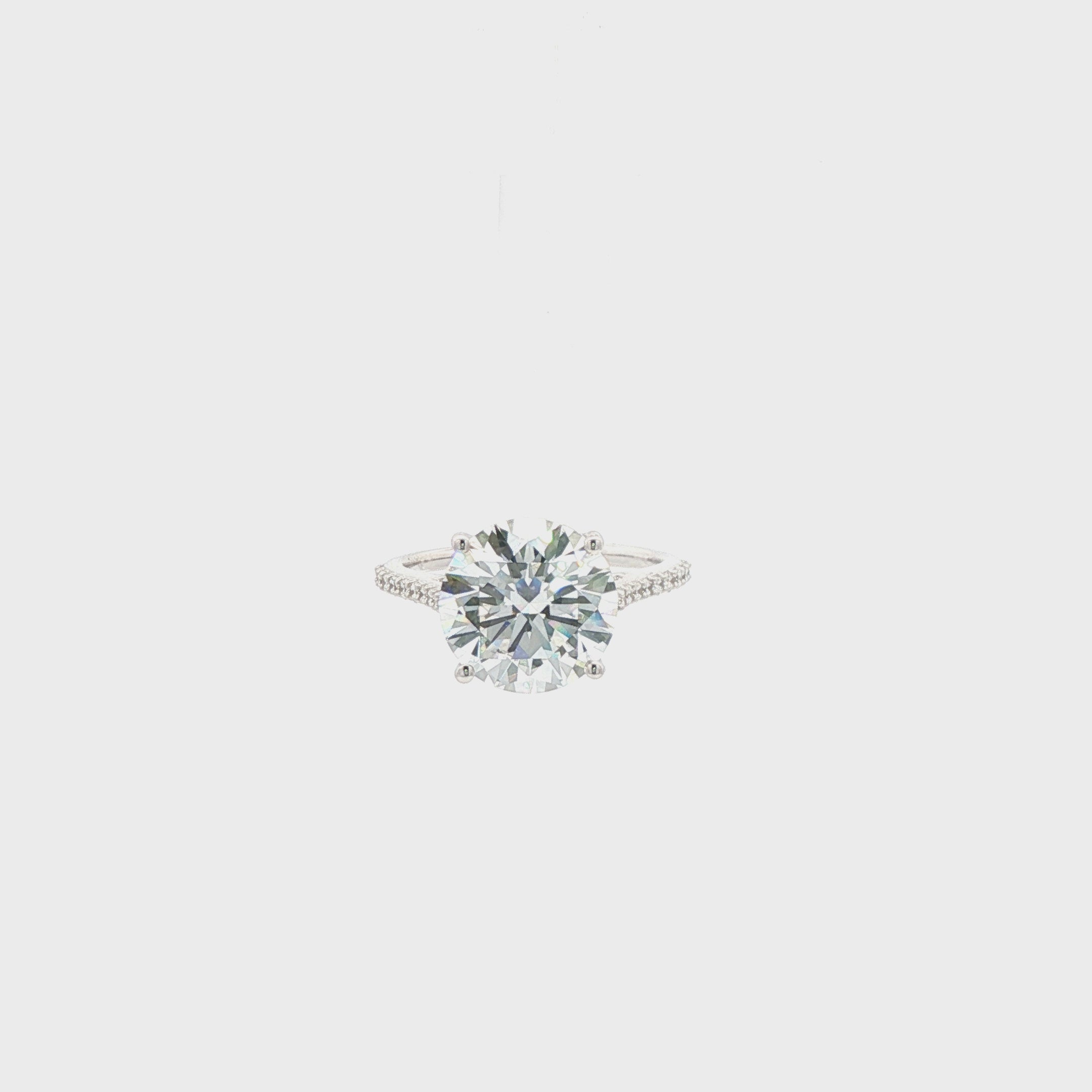5ct Round Engagement Ring