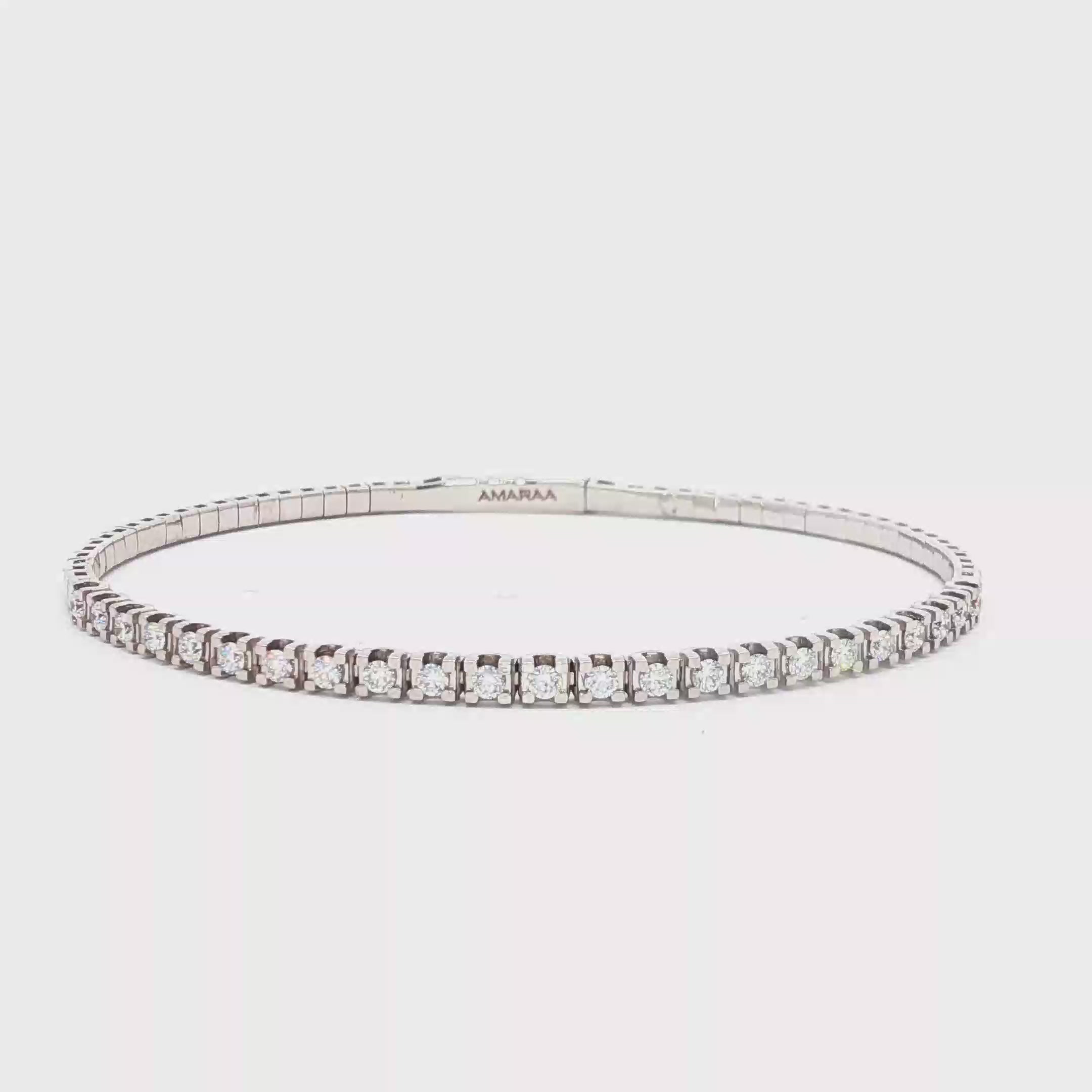 Simple Diamond Bangle