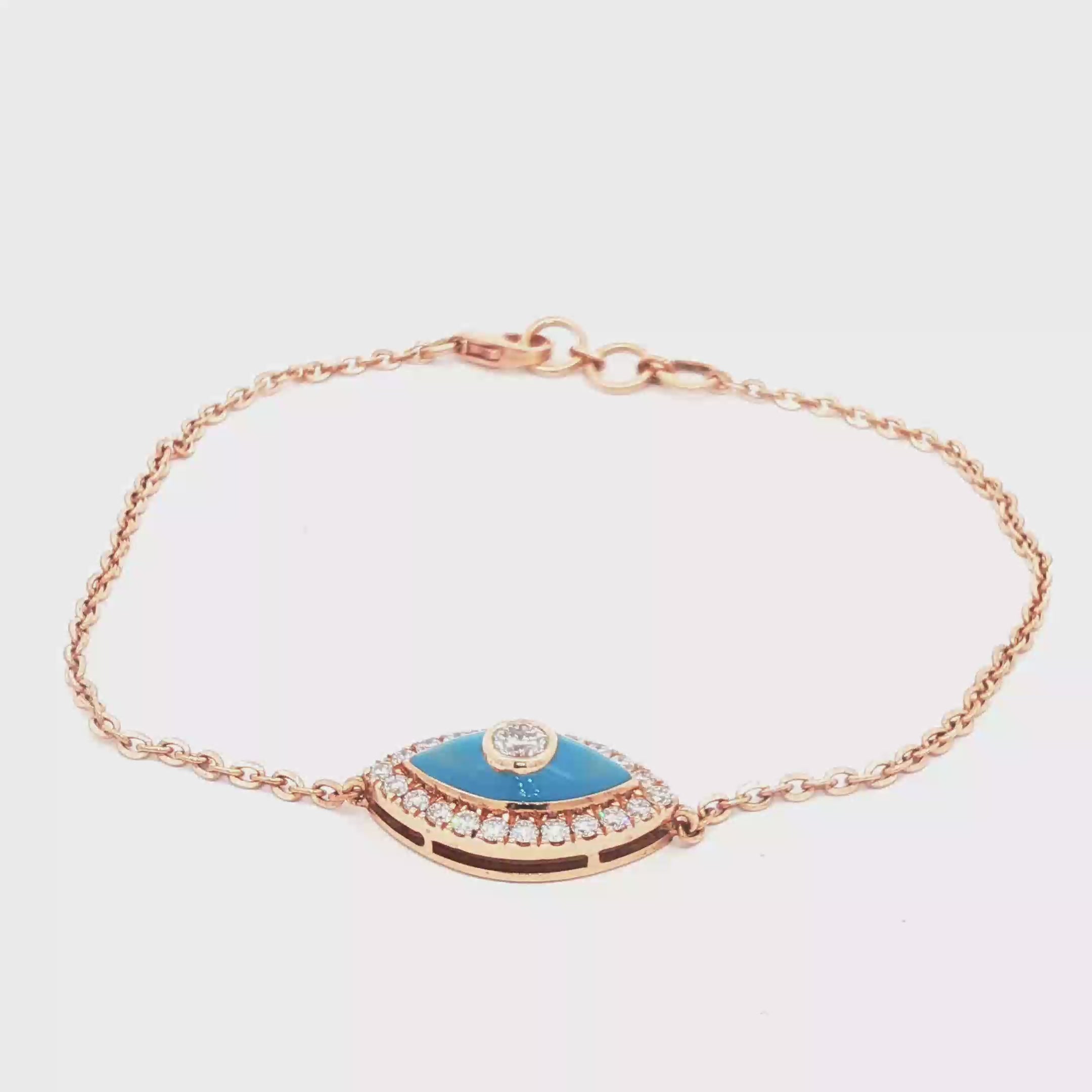 Evil Eye Enamel Bracelet