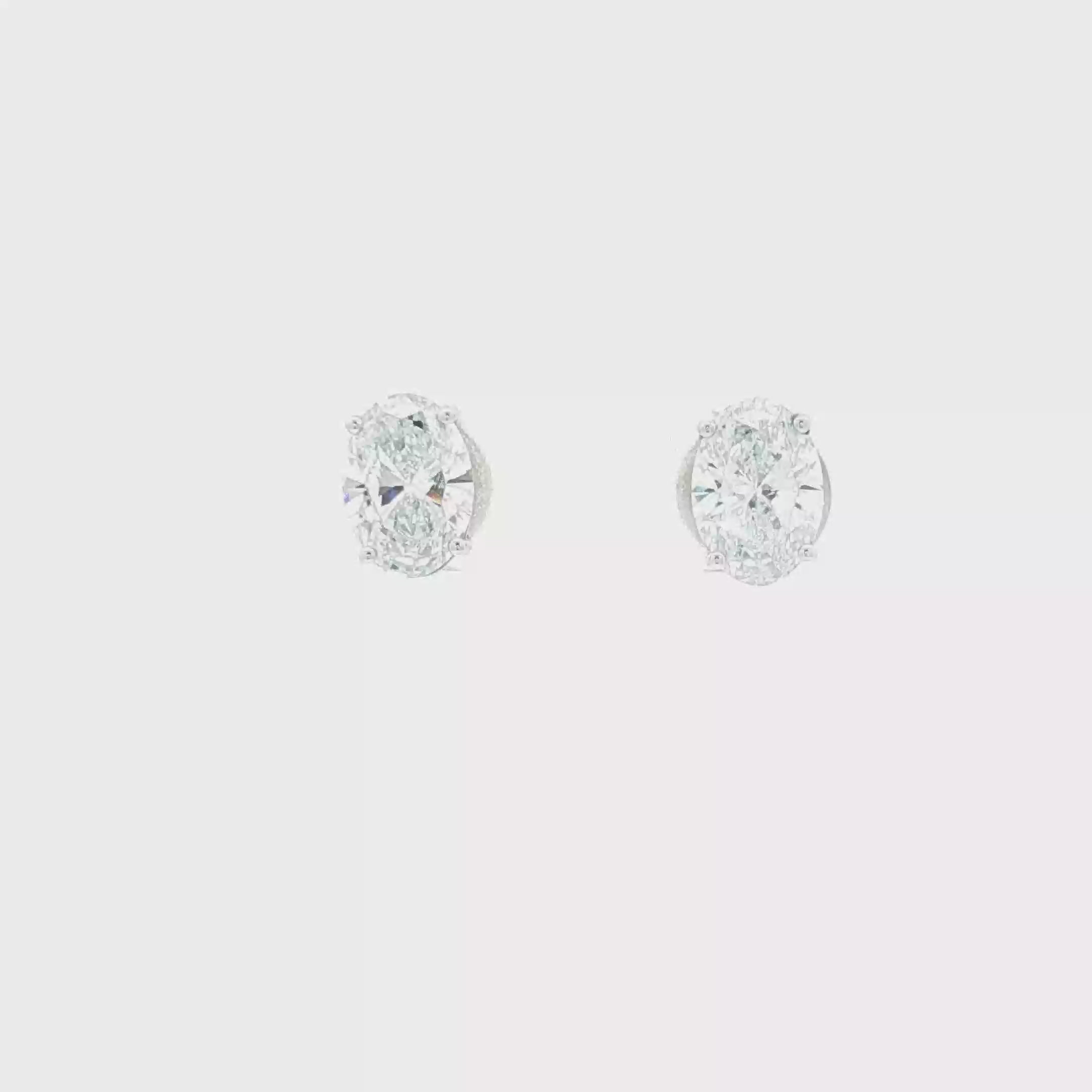 1ct Oval Studs