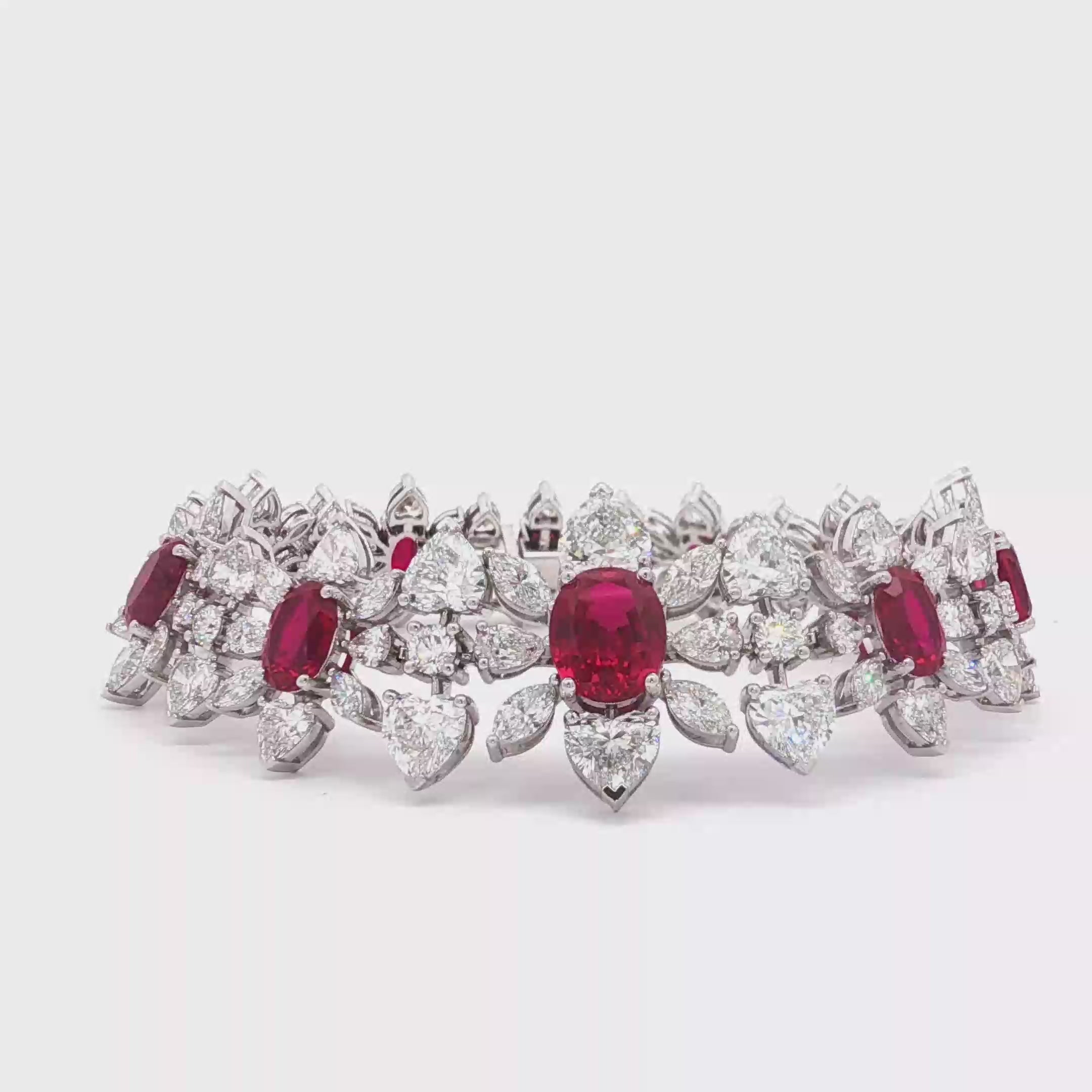 Oval Ruby Bracelet