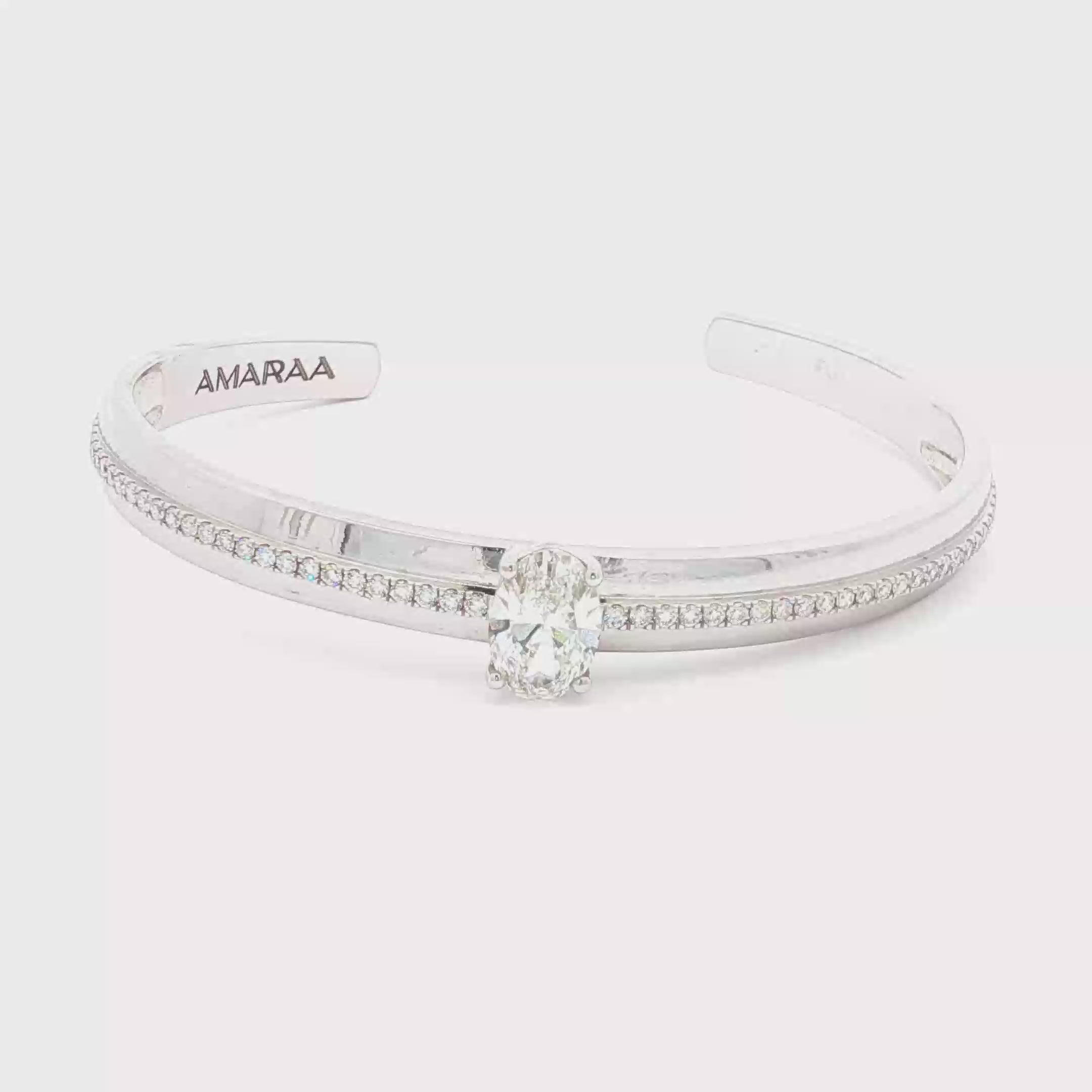2ct Oval with Band Bracelet