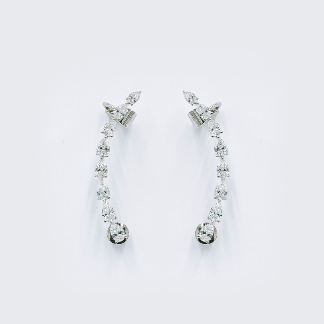 EARRINGS-PEAR-CUFFS